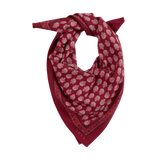 Lake Shore Sunwear Bandana in Brick red, tied, SEVY Tailgate collection