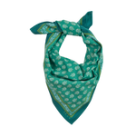 Lake Shore Sunwear Bandana in Ivy green, tied, SEVY Tailgate collection