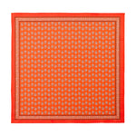 Lake Shore Sunwear Bandana in Juice bright orange, laid flat, SEVY Tailgate collection