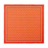 Lake Shore Sunwear Bandana in Juice bright orange, laid flat, SEVY Tailgate collection