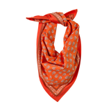Lake Shore Sunwear Bandana in Juice bright orange, tied, SEVY Tailgate collection