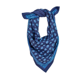 Lake Shore Sunwear Bandana in Midnight navy, tied, SEVY Tailgate collection
