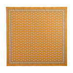 Lake Shore Sunwear Bandana in Pilsner gold, laid flat, SEVY Tailgate collection