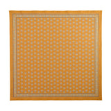 Lake Shore Sunwear Bandana in Pilsner gold, laid flat, SEVY Tailgate collection